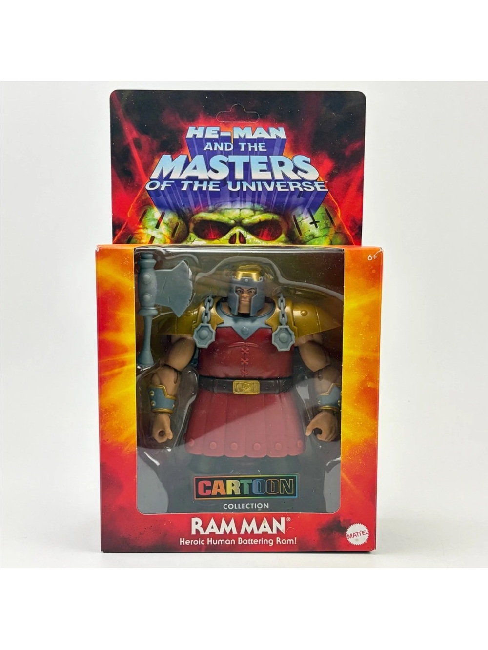 Mattel RAM MAN Action Figure - Red, Gold & Gray